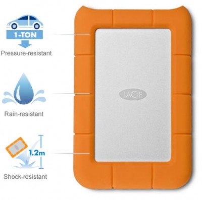 LaCie Rugged Mini 2TB USB 3.0 - LAC9000298