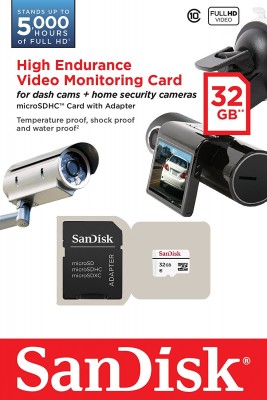 SanDisk Micro 32GB Video Monitoring SDHC C10 20MB/s