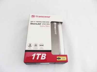 Transcend StoreJet 25C3 1TB Aluminum design Iron Gray