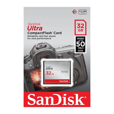 Thẻ nhớ CF Sandisk Ultra 32GB 50MB/s - SDCFHS-032G-G46