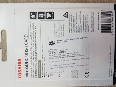 Thẻ nhớ Toshiba micro 8GB Class10 48mb/s