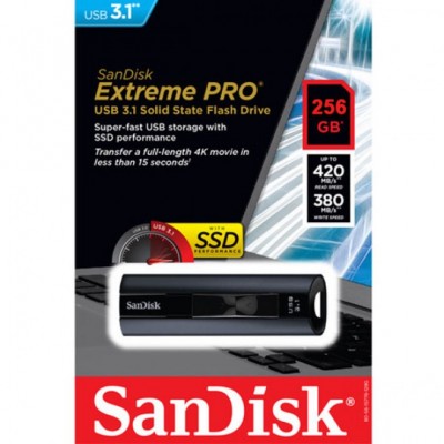 SANDISK EXTREME PRO USB 3.1 256GB  SDCZ880-256G