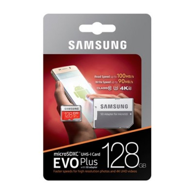 Thẻ nhớ MicroSD Samsung Evo plus - 128GB - Kèm Adapter - MB-MC128GA/APC