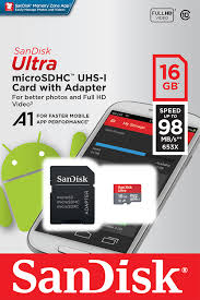 Thẻ nhớ SANDISK Ultra microSD 16GB A1 98MB/s SDSQUAR-016G-GN6MA