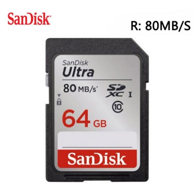 Thẻ nhớ SD SanDisk ULTRA 64GB SDHC/SDXC 80mb/s SDSDUNC-064G-GN6IN