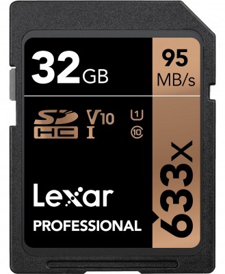 Thẻ nhớ 32GB Pro 633X SDHC 95MB/45MB/s Lexar