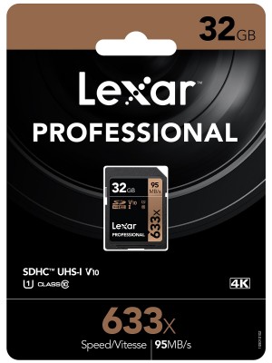 Thẻ nhớ 32GB Pro 633X SDHC 95MB/45MB/s Lexar