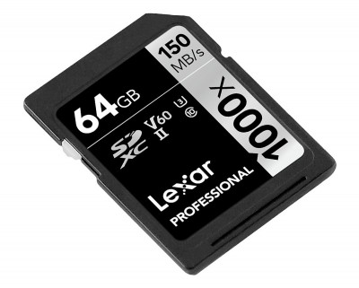Thẻ nhớ 64GB Pro 1000X SDXC UHS2 U3 150MB/90MB/s Lexar