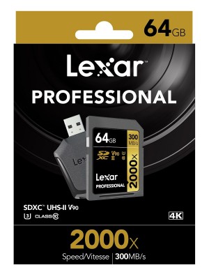Thẻ nhớ 64GB Pro 2000X SDXC UHS2 U3 300MB/260MB/s 