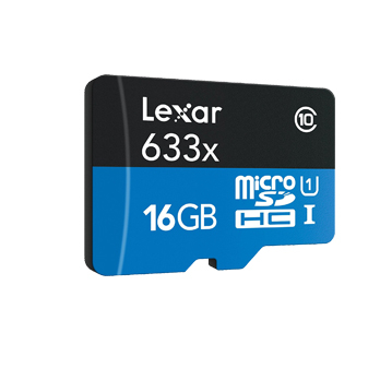 Thẻ nhớ 16GB Micro 633X SDHC 95MB/45MB/s Lexar (Không có  Adapter)