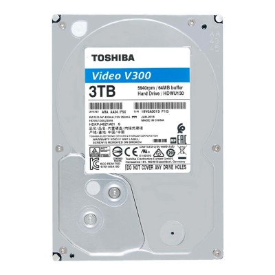 Ổ cứng Toshiba Internal 3.5" 3TB VideoStream V300 series (64MB) 5940rpm SATA3 (6Gb/s)_HDWU130UZSVA