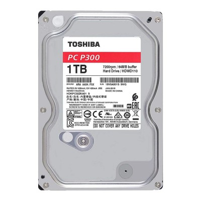 Ổ cứng Toshiba Internal 3.5" 1TB Desktop P300 series (64MB) 7200rpm SATA3 (6Gb/s)_HDWD110UZSVA