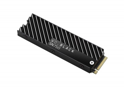 Ổ cứng gắn trong WD Black SN750 500GB NVMe Internal Gaming SSD with Heatsink - Gen3 PCIe, M.2 2280, 3D NAND, Read up to 3470MB, Write up to 2500MB, up to 410K 330K IOPS, 5Y WTY - WDS500G3XHC