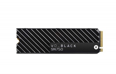 Ổ cứng gắn trong WD Black SN750 500GB NVMe Internal Gaming SSD with Heatsink - Gen3 PCIe, M.2 2280, 3D NAND, Read up to 3470MB, Write up to 2500MB, up to 410K 330K IOPS, 5Y WTY - WDS500G3XHC