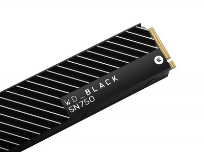 Ổ cứng gắn trong WD Black SN750 500GB NVMe Internal Gaming SSD with Heatsink - Gen3 PCIe, M.2 2280, 3D NAND, Read up to 3470MB, Write up to 2500MB, up to 410K 330K IOPS, 5Y WTY - WDS500G3XHC