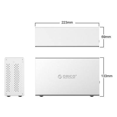 Hộp ổ cứng 3.5" 2 khe cắm SATA 3 USB 3.0 Type B