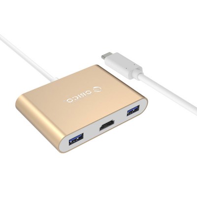 Bộ chia Orico Type C ra 4 cổng HDMI/ VGA/ Type C/ USB 3.0 (RCNB-GD)