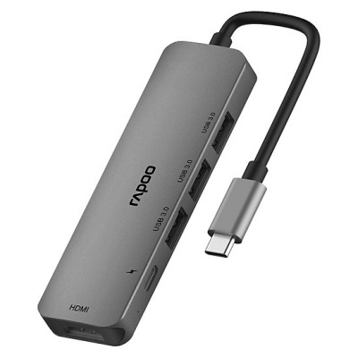 Bộ chia Rapoo XD100 / USB-Type C Đa Năng (5 trong 1)