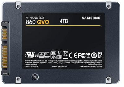 Ổ cứng SSD Samsung 860 QVO 4TB 2.5''  (MZ-76Q4T0BW)