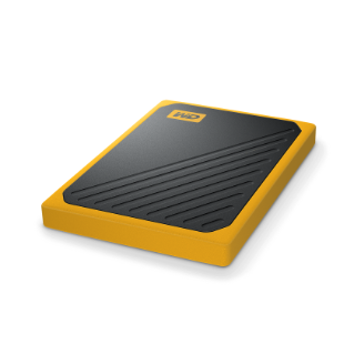 Ổ cứng di động SSD Western My Passport Go 1TB (Màu đen viền vàng)