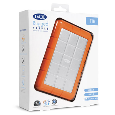 LaCie Rugged Triple 1TB FireWire800 & USB 3.0 - STEU1000400