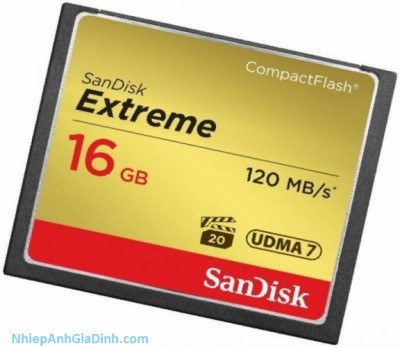 Thẻ Nhớ CompactFlash (CF) SanDisk Extreme 16GB 800X SDCFXSB-016G-G46