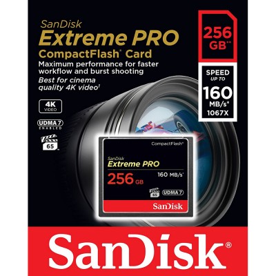 Thẻ nhớ CF SanDisk Extreme Pro 160MB/s 256GB 1067X