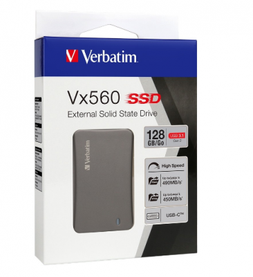 Ổ cứng SSD di động Verbatim Vx560 128GB