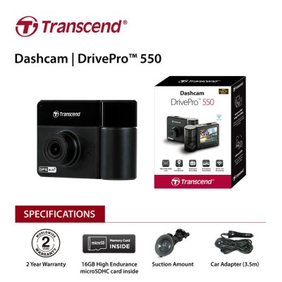 Camera hành trình 64GB Transcend DrivePro 550B