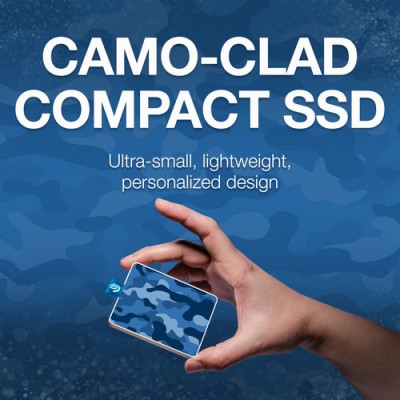 Ổ cứng di động SSD Seagate One Touch Camo SSD 500 GB ( STJE500406) Xanh dương 