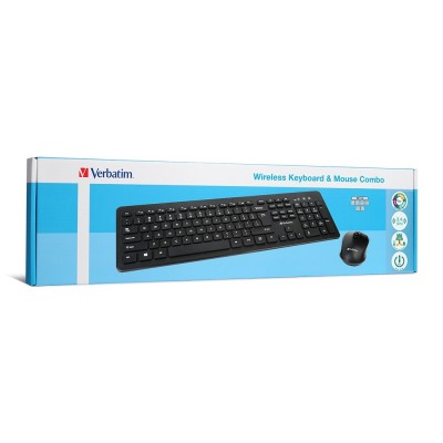 Bộ bàn phím+ chuột không dây Verbatim 66079 (Màu đen)
