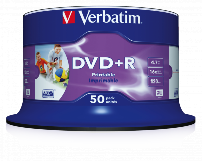 Đĩa Verbatim DVD+R 4.7GB 16X UP 50Pk Spinndle