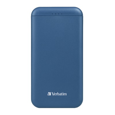 SẠC DỰ PHÒNG VERBATIM 10000 MAH 2.5A 2XUSB 1XMICRO USB BLUE