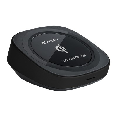 Dock sạc không dây Verbatim 15W Rotatable Wireless Charger ( Màu đen)