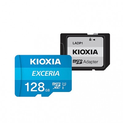 Thẻ nhớ MicroSD 128GB UHS-I C10 Kioxia Exceria 100MBs(Có Adapter)
