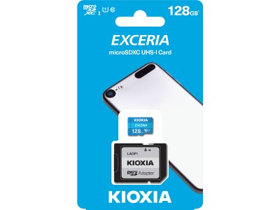 Thẻ nhớ MicroSD 128GB UHS-I C10 Kioxia Exceria 100MBs(Có Adapter)