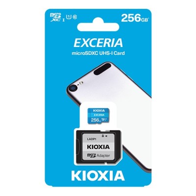 Thẻ nhớ MicroSD 256GB UHS-I C10 Kioxia Exceria 100MBs(Có Adapter)