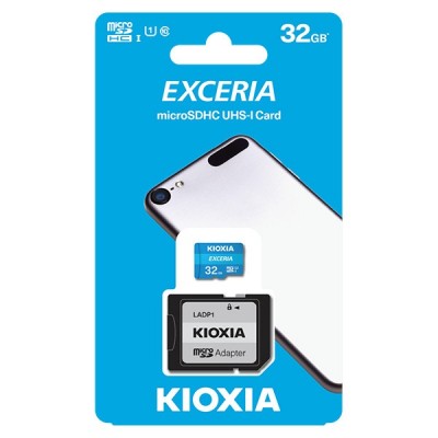 Thẻ nhớ MicroSD 32GB UHS-I C10 Kioxia Exceria 100MBs(Không có Adapter)