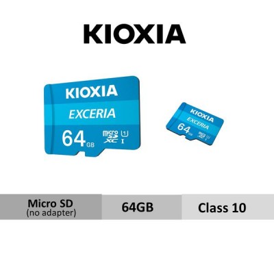 Thẻ nhớ MicroSD 64GB UHS-I C10 Kioxia Exceria 100MBs(Không có Adapter)