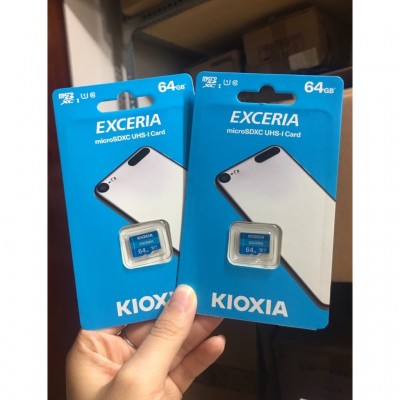 Thẻ nhớ MicroSD 64GB UHS-I C10 Kioxia Exceria 100MBs(Không có Adapter)