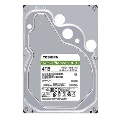 Ổ cứng Toshiba Internal 3.5" 4TB Surveillance S300 series (128MB) Low-spin SATA3 (6Gb/s)_HDWT740UZSVA