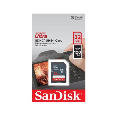 Thẻ nhớ SanDisk SDHC Ultra 32GB C10 UHS-1 100MB/s - SDSDUNR-032G-GN3IN