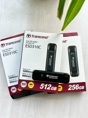 Ổ cứng di động SSD Transcend ESD310C 256GB - Đen