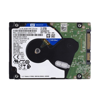 Ổ cứng laptop HDD WD Blue 2TB 2.5" - WD20SPZX