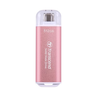Ổ cứng di động SSD Transcend ESD300P 512GB - Hồng