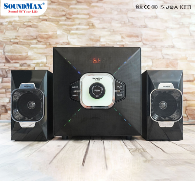 Loa vi tính SoundMax A2126 (2.1) 54W, Đen