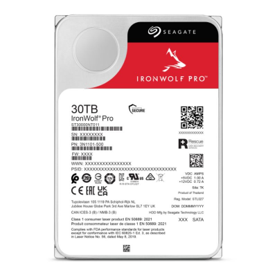 Ổ cứng HDD Seagate IronWolf Pro 30TB Enterprise NAS – CMR 3.5 inch SATA 6Gb/s 7200 RPM 512MB Cache