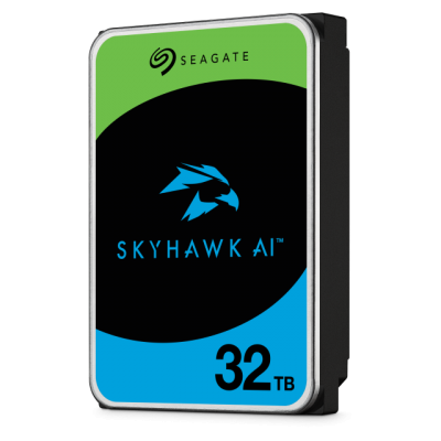 Ổ cứng HDD gắn trong Seagate 32TB SkyHawk AI 7200 vòng/phút SATA III 3.5" chuyên dụng cho mục đích giám sát.