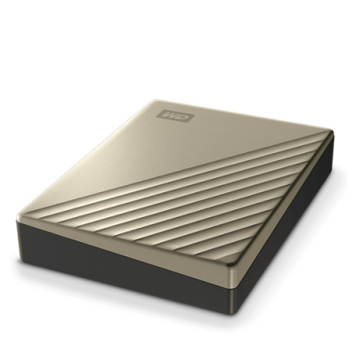 Ổ cứng di động 4TB WD My Passport Ultra USB Type-C 3.0 Vàng WDBFTM0040BGD-WESN
