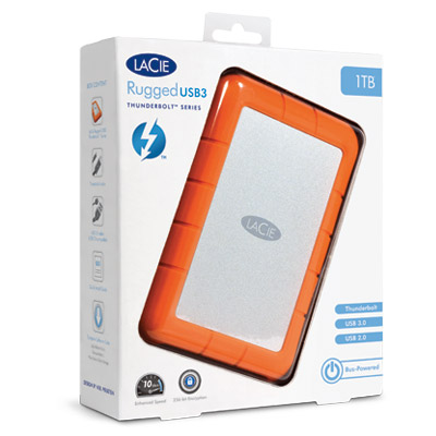 HDD Lacie Rugged 1TB Thunderbolt & USB 3.0 - STEV1000400
